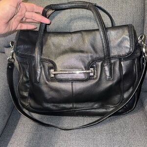 Coach Taylor Marin Satchel Black Leather Women's Bag